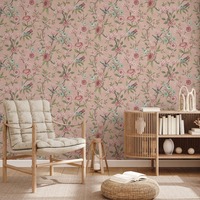 Eleanor Floral Wallpaper Pink Fine Decor FD43445