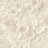 My Kingdom Origami Flowers Cream Wallpaper Muriva M44607