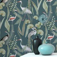 Eden Wallpaper Collection Kivu Green Muriva M37414