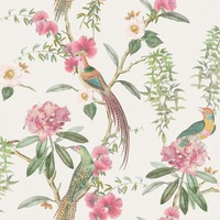 Exotic Garden Wallpaper Pink/Green Arthouse 924907