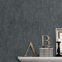 Odyssee Wallpaper Collection Asper Texture Charcoal Muriva L09119