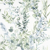 Tranquil Leaf Vinyl Wallpaper Green Arthouse 909909