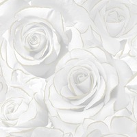 Madison Rose Glitter Wallpaper White Muriva 139525