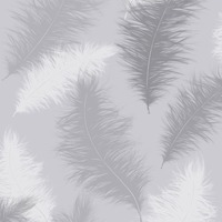 Sussurro Feather Wallpaper Grey Arthouse 901705