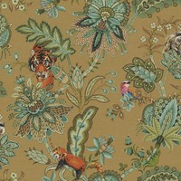 Animal Jacobean Wallpaper Ochre Holden 13450