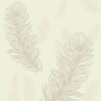 Precious Metals Sirius Feathers Wallpaper Pearl Arthouse 673603