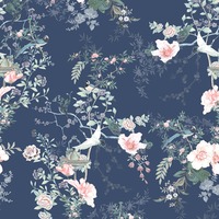 Lipsy Ophelia Wallpaper Navy Muriva 144080