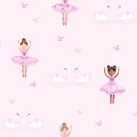 Ballerina Wallpaper Pink Holden 12460