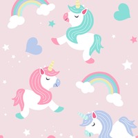 Believe in Unicorns Wallpaper Pink World of Wallpaper A365 CAO 1