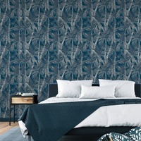 Eden Wallpaper Collection Elah Tree Blue Muriva M37901