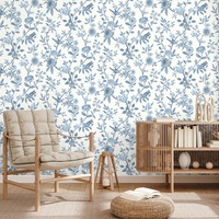 Eleanor Floral Wallpaper Blue Fine Decor FD43447