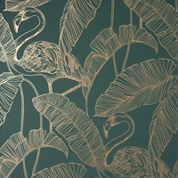 Flamingo Wallpaper Emerald Fine Decor FD42946