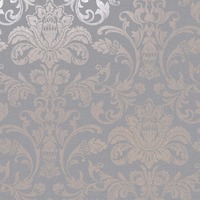 Glistening Damask Wallpaper Rose Gold / Grey Holden 12712